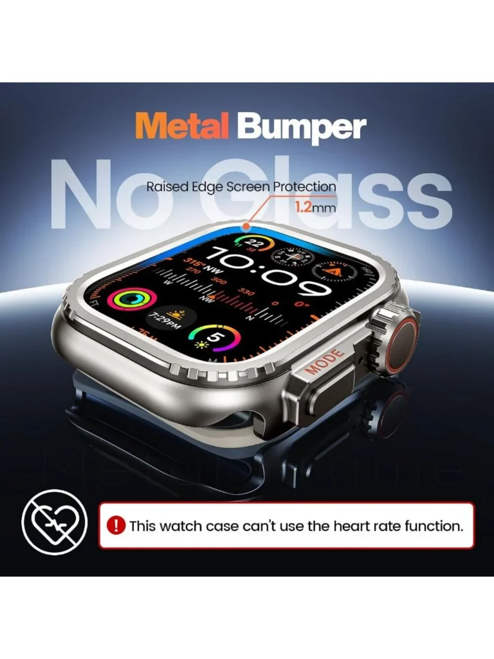 Shockproof Aluminum Alloy Case for Apple Watch SE/Series 6/5/4 - Ultra-Style